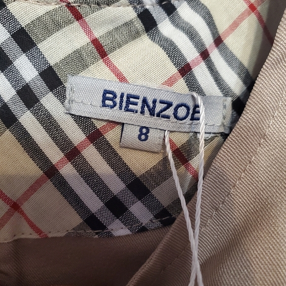 NWT Bienzoe Girls School Uniform Jumper Dress Pleated Skirt 8 - Picture 5 of 5